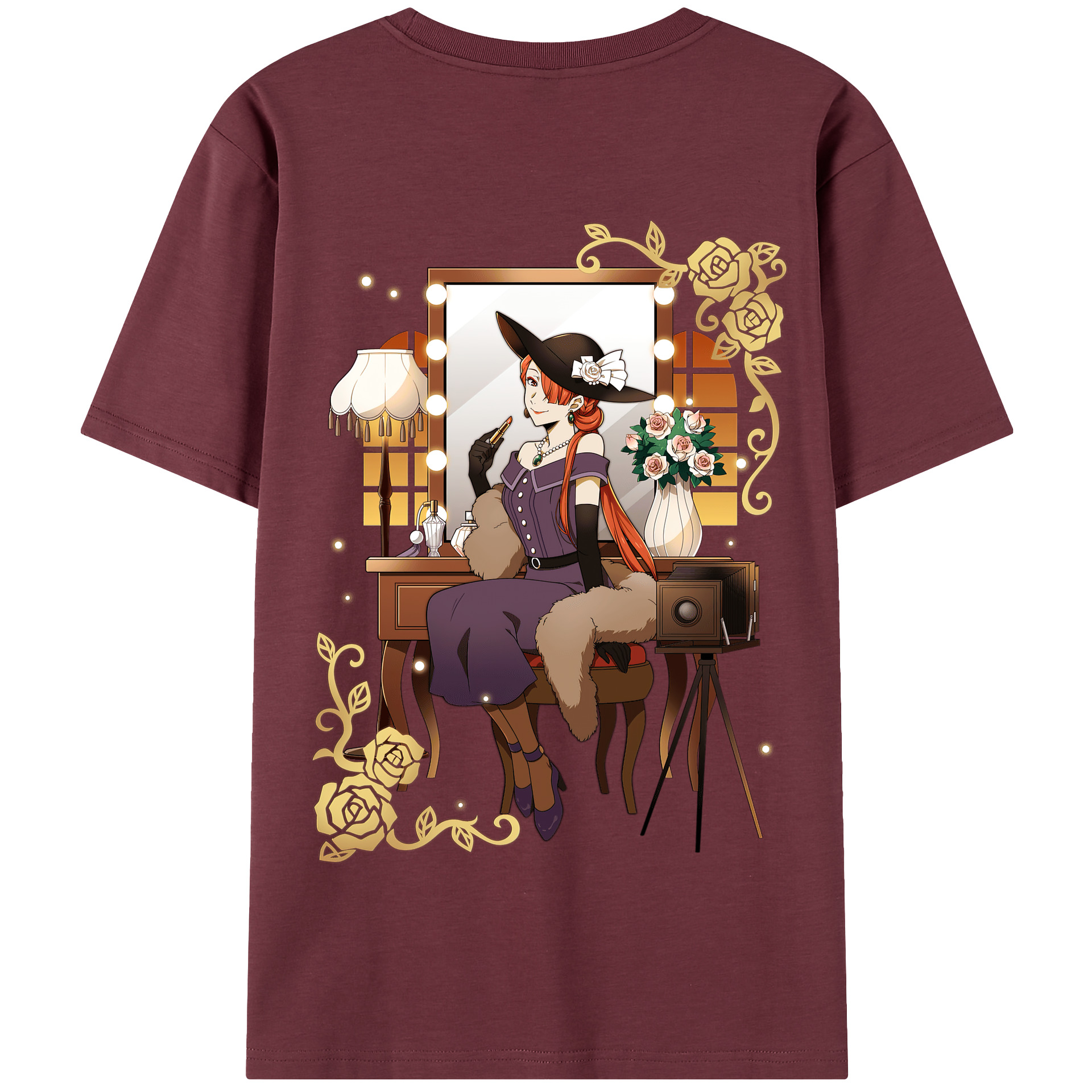 （画像用） 文豪ストレイドッグス Bungo Stray Dogs 綿100％半袖Tシャツ（背面プリント）